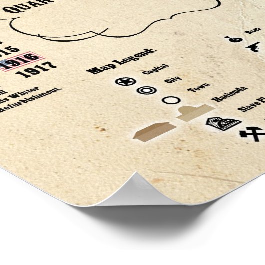 Lords van het Poster van de Sierra Madre Map (Hoek)