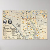 Lords van het Poster van de Sierra Madre Map (Voorkant)