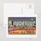 Lordsburg, New Mexico - Grote Letter-scènes Briefkaart (Voorkant / Achterkant)