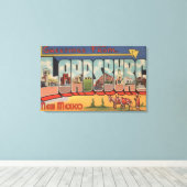 Lordsburg, New Mexico - Grote Letter-scènes Canvas Afdruk (Insitu (Houten vloer))