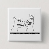 LORDY 1975-labelknop Vierkante Button 5,1 Cm (Voorkant)