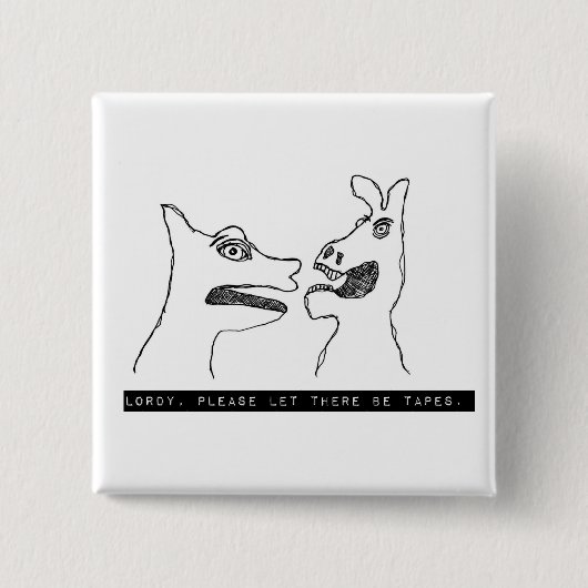 LORDY 1975-labelknop Vierkante Button 5,1 Cm (Voorkant)