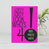 Lordy Look Who's Forty! Kaart (Staand voorkant)