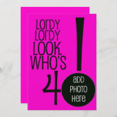 Lordy Look Who's Forty! Kaart (Voorkant / Achterkant)