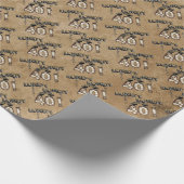 Lordy Lordy Kijk die 40 Birthday-ballonnen is Cadeaupapier (Hoek)