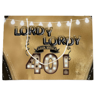 Lordy Lordy Kijk die 40 Birthday-ballonnen is Groot Cadeauzakje