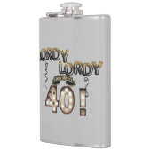 Lordy Lordy Kijk die 40 Birthday-ballonnen is Heupfles (Links)