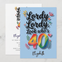 Lordy Lordy Kijk Wie 40 Is Verjaardagsfeest