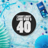 Lordy Lordy ziet er 40 uit Papieren Bordje (Feest)