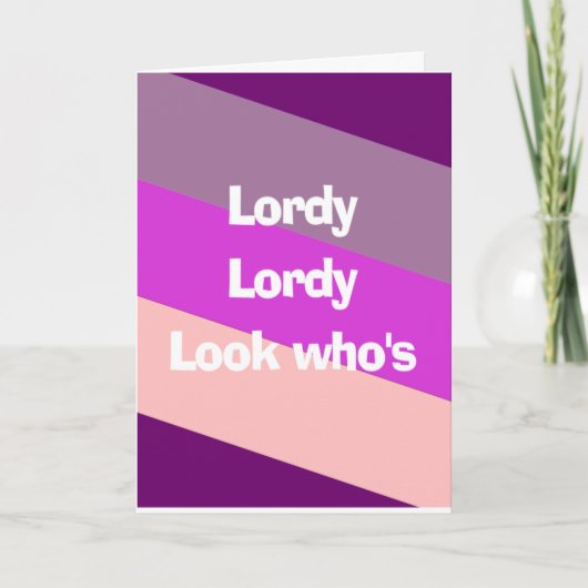 Lordy's verjaardag kaart (Voorkant)