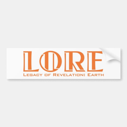 LORE Bumpersticker (Voorkant)