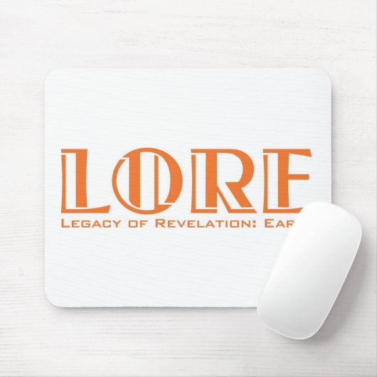 LORE Mousepad, White Muismat (Met muis)