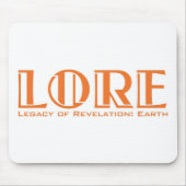 LORE Mousepad, White Muismat (Voorkant)
