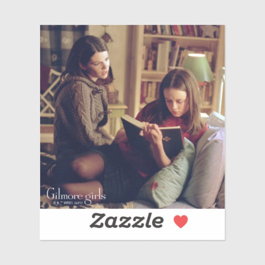 Lorelai en Rory in slaapkamer Sticker (Vel)