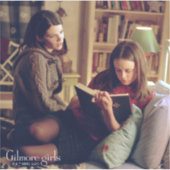 Lorelai en Rory in slaapkamer Sticker (Voorkant)