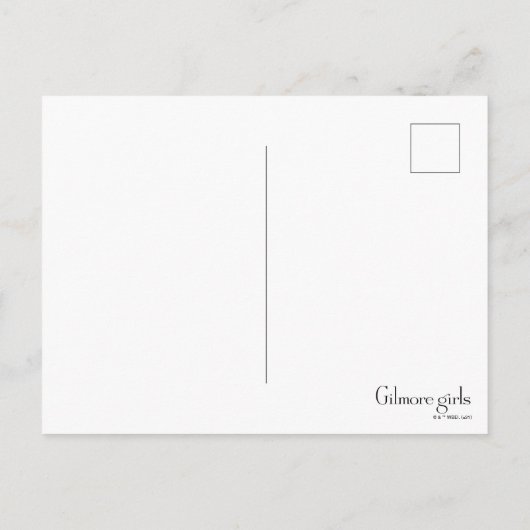 Lorelai & Luke Holding Hands in de sneeuw Briefkaart (Achterkant)