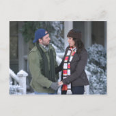 Lorelai & Luke Holding Hands in de sneeuw Briefkaart (Voorkant)