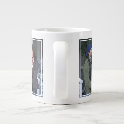 Lorelai & Luke Holding Hands in de sneeuw Grote Koffiekop (Achterkant)