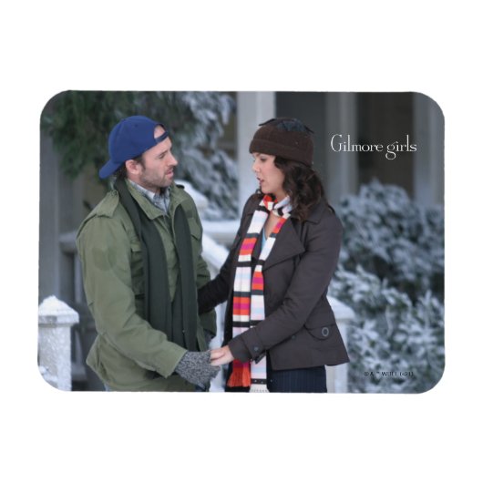 Lorelai & Luke Holding Hands in de sneeuw Magneet (Horizontaal)