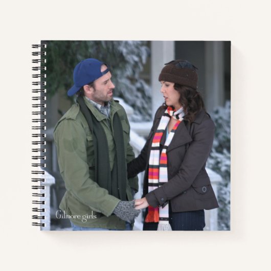 Lorelai & Luke Holding Hands in de sneeuw Notitieboek (Voorkant)