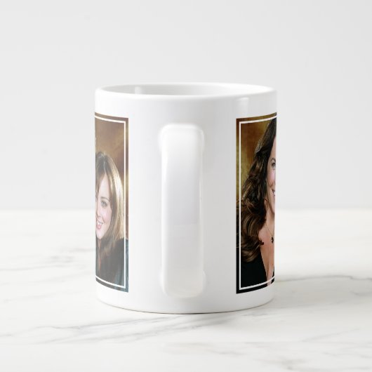 Lorelai & Rory Close-up-portret Grote Koffiekop (Achterkant)