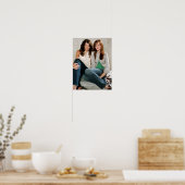 Lorelai & Rory Sitting Portrait Poster (Keuken)