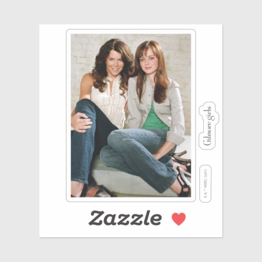 Lorelai & Rory Sitting Portrait Sticker (Vel)
