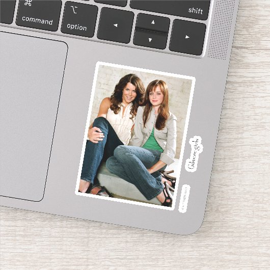 Lorelai & Rory Sitting Portrait Sticker (Detail)