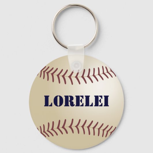 Lorelei Persoonlijke Baseball Keychain - 369 (Voorkant)