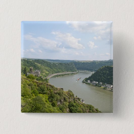 Loreley Vierkante Button 5,1 Cm (Voorkant)