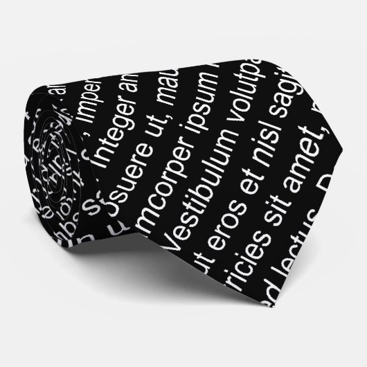 lorem ipsum Blindtext dummy text Stropdas (Opgerold)