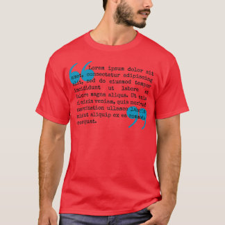 Lorem Ipsum Dolor Latijnse Phrases T-shirt