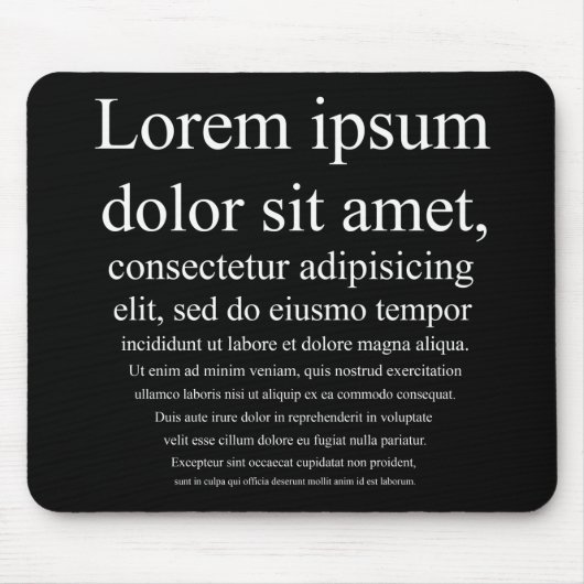 Lorem Ipsum Muismat (Voorkant)