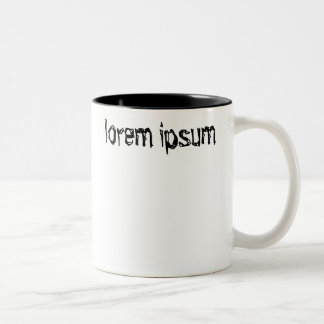 Lorem ipsum tweekleurige koffiemok