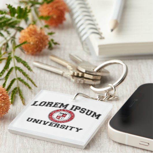 Lorem Ipsum University College Alumni Dummy Latijn Sleutelhanger (Voorkant Rechts)