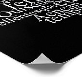 Lorem Ipsum Word Cloud - Witte versie Poster (Hoek)