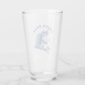 Loren Brae Scotland Eenhoorn Pint Glass Glas (Achterkant)