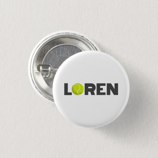 Loren Tennis Ronde Button 3,2 Cm (Voorkant /achterkant)