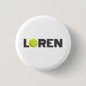 Loren Tennis Ronde Button 3,2 Cm (Voorkant)