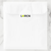Loren Tennis Ronde Sticker (Tas)