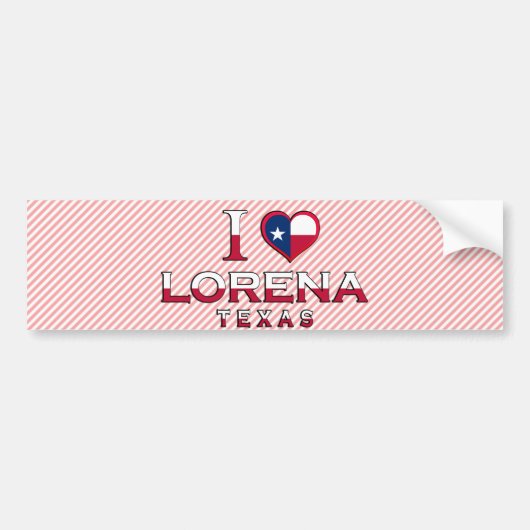 Lorena, Texas Bumpersticker (Voorkant)