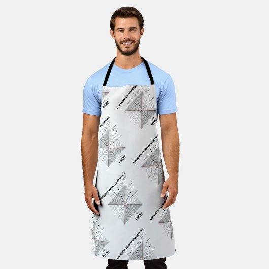 Lorentz transformatie in natuurkunde schort (Gedragen)