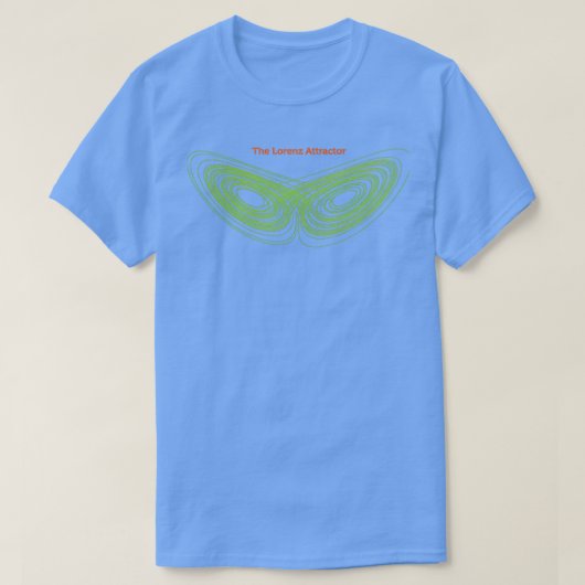Lorenz Attractor T-shirt (Design voorkant)