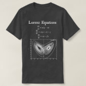Lorenz Equation Butterfly Effect Chaos Theory Vint T-shirt (Design voorkant)