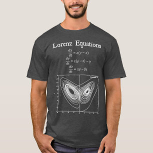 Lorenz Equation Butterfly Effect Chaos Theory Vint T-shirt