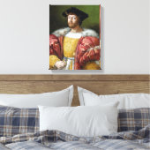 Lorenzo de Medici - Raphael - c1518 Canvas Afdruk (Insitu (Slaapkamer))