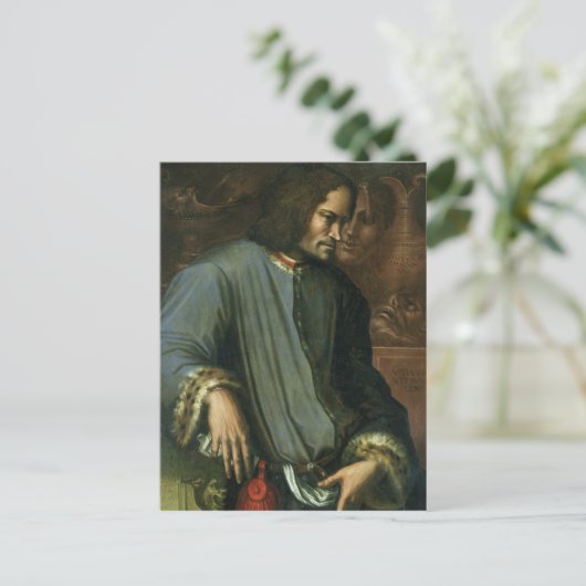 Lorenzo de Medici 'The Magnificent' Briefkaart (Staand voorkant)