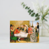 Lorenzo en Isabella door John Everett Millais Briefkaart (Staand voorkant)