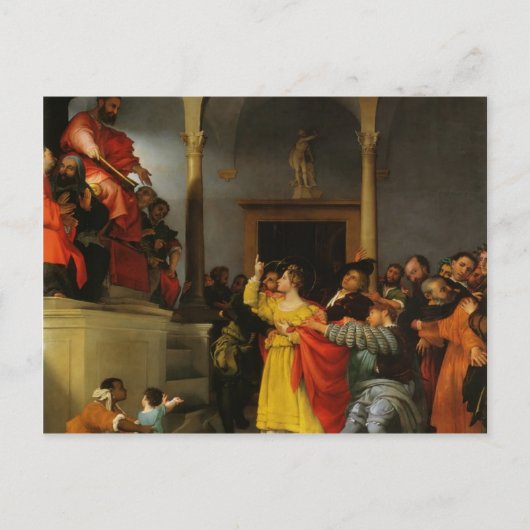 Lorenzo Lotto-St. Lucia voor de rechters Briefkaart (Voorkant)