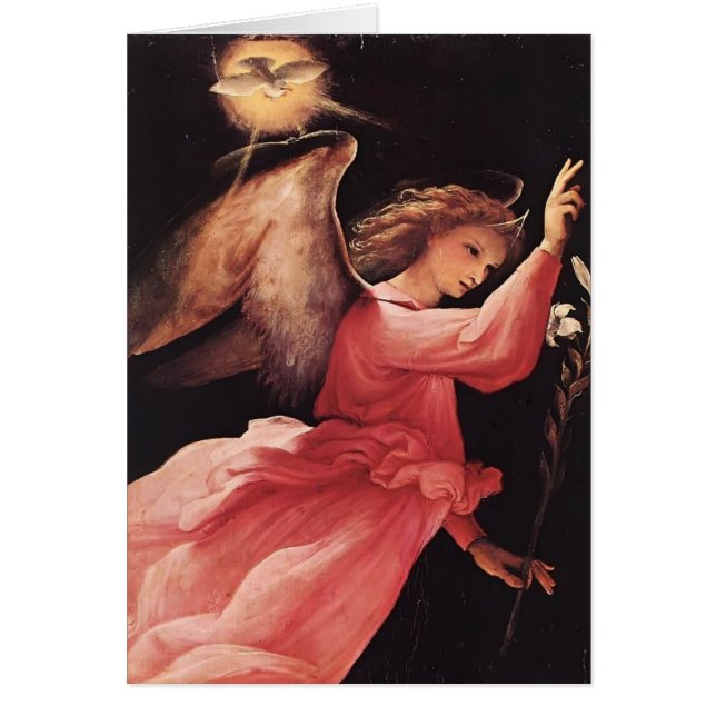 Lorenzo Lotto- The Angel of the Annunciation (Voorkant)